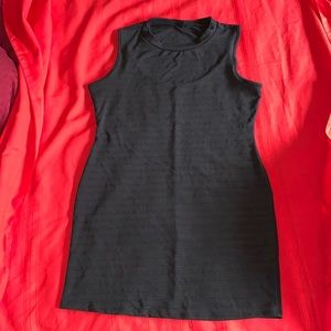 Black Open Back Mini Dress